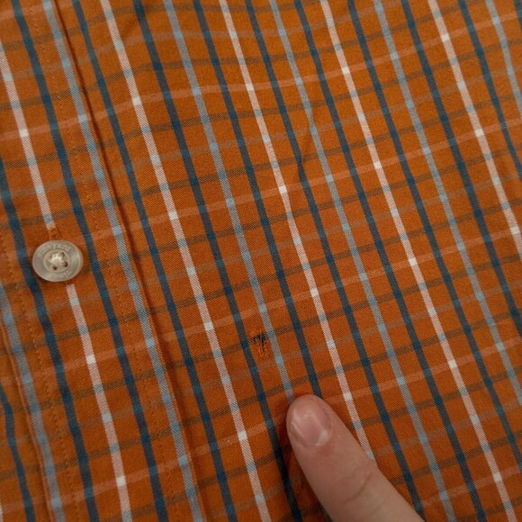 Vineyard Vines MAKERS MARK WHISKY LOGO Orange Check Murray Medium Cotton Men - Picture 12 of 16